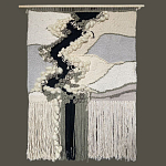 Панно ручная работа Черно-Белый Природный Орнамент  варинант исполнения - 4 | Loft Concept в Москве