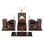 Настольный письменный набор из лемезита и змеевика с декором в виде Орла в подарочной упаковке Successful Leader варинант исполнения - 1 | Loft Concept в Москве