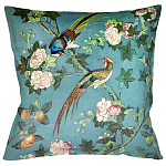 Подушка декоративная с изображением птицы в саду Chinoiserie Birds in the Garden Cushion варинант исполнения - 1 | Loft Concept в Москве