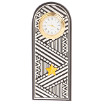 Часы подарочные настольные в виде погона Генерала из натурального камня Змеевик Silver Military Clock варинант исполнения - 4 | Loft Concept в Москве