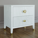 Тумба прикроватная с двумя ящиками Elsa Dreams White варинант исполнения - 1 | Loft Concept в Москве
