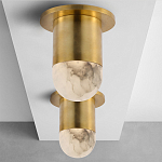 Потолочный светильник светодиодный с плафоном из натурального камня Purgatory варинант исполнения - 3 | Loft Concept в Москве