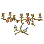 Бронзовый подсвечник на 7 свечей Eden Garden варинант исполнения - 1 | Loft Concept в Москве