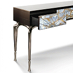 Консоль с 3-мя выдвижными ящиками и фасадом с эффектом трещины Visionnaire варинант исполнения - 1 | Loft Concept в Москве