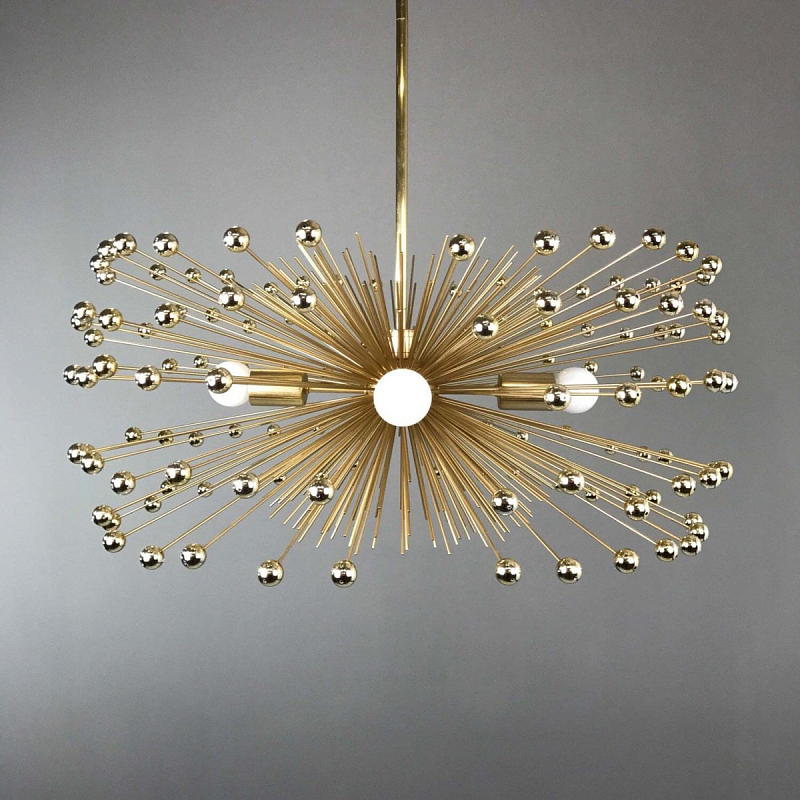  Gold Beaded Urchin Chandelier Lighting    | Loft Concept 