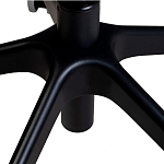 Стул с мягкой синей обивкой из велюра и подъемно-поворотным механизмом на черных колесиках Harper Blue варинант исполнения - 6 | Loft Concept в Москве