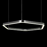 Люстра подвесная светодиодная в форме шестиугольника Диаметр 100 см Hexagon Horizontal варинант исполнения - 4 | Loft Concept в Москве