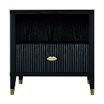 Прикроватная тумбочка с полкой Elsa Dreams Black варинант исполнения - 6 | Loft Concept в Москве