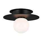 Потолочный светильник с шарообразным плафоном из белого матового стекла Generation Lighting варинант исполнения - 2 | Loft Concept в Москве