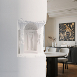 Встраиваемый в стену гипсовый светильник под покраску с колоннами и арками в античном стиле Antiquity Athena варинант исполнения - 15 | Loft Concept в Москве