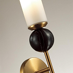 Бра с цилиндрическим матовым плафоном и шаром из камня на металлическом основании Orb Essence варинант исполнения - 3 | Loft Concept в Москве