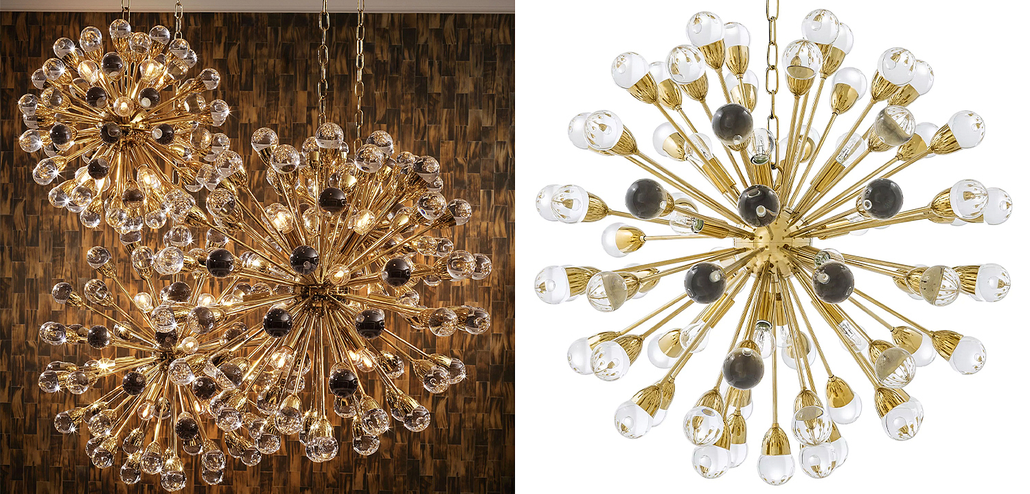Люстра Eichholtz Chandelier Anto L Gold - Loft-Concept в Москве