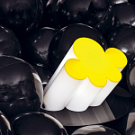 Настольная дизайнерская лампа Poltronova Passiflora Yellow Table Lamp варинант исполнения - 8 | Loft Concept в Москве