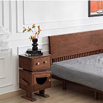 Тумбочка прикроватная с ящиком и дверцей Робот Robot Desk варинант исполнения - 8 | Loft Concept в Москве