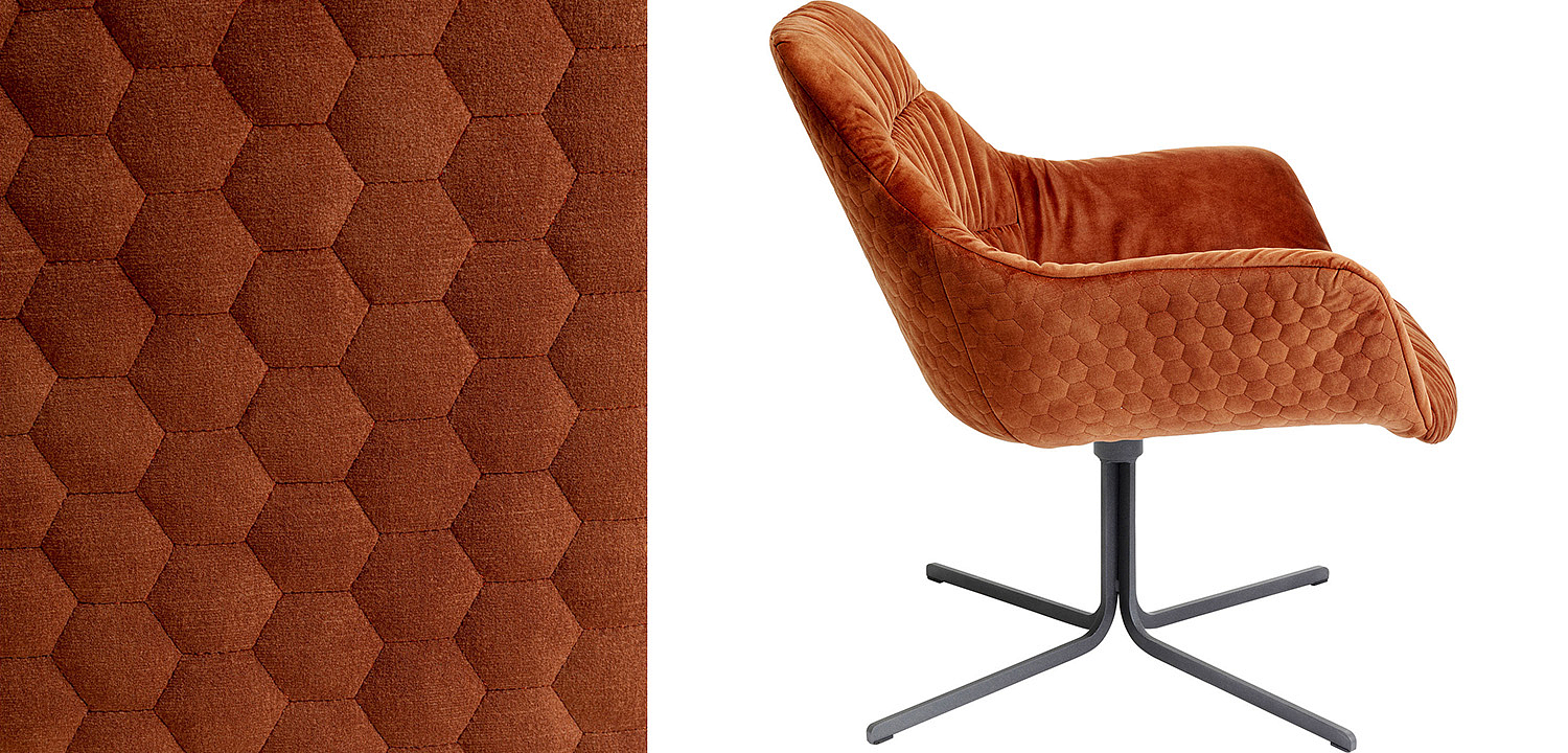 Кресло вращающееся Cinnamon Honeycomb - Loft-Concept в Москве