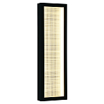 Светодиодное прямоугольное бра из металла черного цвета Lattice Lux варинант исполнения - 5 | Loft Concept в Москве