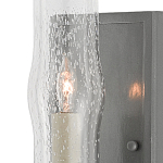 Бра с прозрачным плафоном на сером каркасе Elegant Gray Lamp варинант исполнения - 1 | Loft Concept в Москве