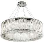 Круглая люстра с хрустальными подвесками хром Crystal Art Chrome Chandelier 16 варинант исполнения - 2 | Loft Concept в Москве