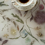 Поднос для ванны из эпоксидной смолы с цветами белая Epoxy Resin Flowers Bath Tray White варинант исполнения - 4 | Loft Concept в Москве