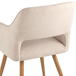 Стул в рогожке бежевого цвета NEASAN STOOL варинант исполнения - 7 | Loft Concept в Москве