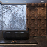 Гипсовая 3D панель с принтографией PM-22 варинант исполнения - 1 | Loft Concept в Москве