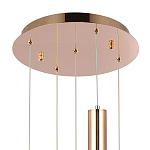 Подвесной светильник Metal Acrylic Tube Five Gold Hanging Lamp варинант исполнения - 3 | Loft Concept в Москве