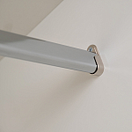 Шкаф бежевый двухдверный с полками и штангой Eccentricity варинант исполнения - 5 | Loft Concept в Москве