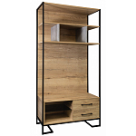 Стеллаж под TV в стиле лофт с открытыми полками и 2-мя ящиками Urban Style Space варинант исполнения - 1 | Loft Concept в Москве