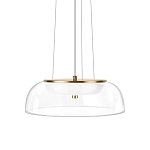 Подвесной светильник  с плоским прозрачным стеклянным плафоном Grada Light варинант исполнения - 1 | Loft Concept в Москве