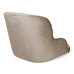 Стул с мягкой бежевой обивкой из велюра и подъемно-поворотным механизмом на черных колесиках Harper Beige варинант исполнения - 2 | Loft Concept в Москве