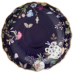 Ваза фарфоровая круглая на ножке с рисунком цветов Garden Whisper Porcelain Set  варинант исполнения - 1 | Loft Concept в Москве