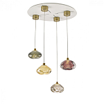 Подвесной светильник с прозрачным стеклянным плафоном округлой формы Effervia  варинант исполнения - 6 | Loft Concept в Москве