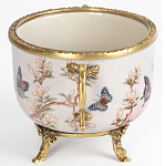 Фарфоровая чаша с бронзовыми элементами Eden Garden варинант исполнения - 3 | Loft Concept в Москве