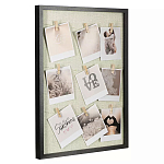 Рамка для фото с подсветкой c деревянными прищепками в комплекте Photo Backlight варинант исполнения - 1 | Loft Concept в Москве