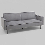 Диван современный вельветовый прямой Worcester Серый варинант исполнения - 1 | Loft Concept в Москве