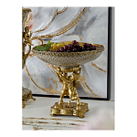 Чаша фарфоровая на двух бронзовых ангелах Eden Garden варинант исполнения - 4 | Loft Concept в Москве