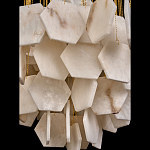 Люстра с фигурными подвесками из натурального камня Glowing Spheres варинант исполнения - 5 | Loft Concept в Москве