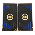 Нарды настольные из натурального камня лазурит и долерит Backgammon from Stone варинант исполнения - 2 | Loft Concept в Москве