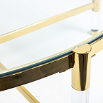 Кофейный столик со столешницей из стекла Crossy варинант исполнения - 3 | Loft Concept в Москве