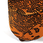 Пуф Wakonda Terracotta Tiger Mountain с Круглыми ножками  варинант исполнения - 1 | Loft Concept в Москве