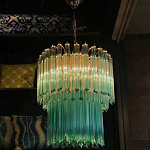 Дизайнерская люстра Blue Lagoon glass бирюзовое стекло  варинант исполнения - 4 | Loft Concept в Москве