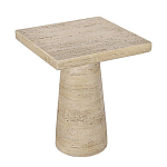 Столик приставной с квадратной столешницей Textured Cream Table варинант исполнения - 2 | Loft Concept в Москве
