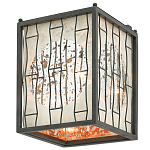 Бра с круглой зеркальной вставкой с эффектом ржавчины Stunning Radiance варинант исполнения - 3 | Loft Concept в Москве