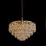 Люстра каскадная с подвесками в форме колец Galaxy of Light варинант исполнения - 4 | Loft Concept в Москве