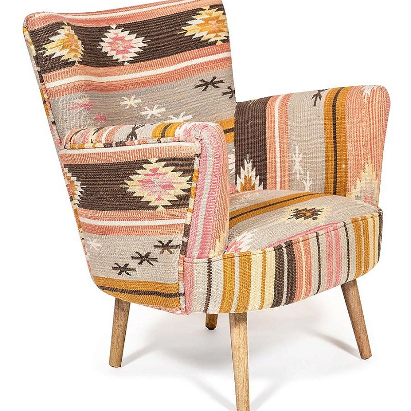Кресло KELIM Pattern Brown Chair II