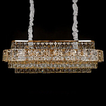 Люстра овальной формы хрустальная в неоклассическом стиле Majesty варинант исполнения - 1 | Loft Concept в Москве
