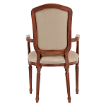 Стул с подлокотниками из натурального бука бежевый Solid Luxury варинант исполнения - 3 | Loft Concept в Москве