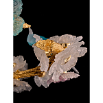 Люстра круглая на золотом каркасе с птичками и цветочным декором Miscellaneous herbs варинант исполнения - 9 | Loft Concept в Москве