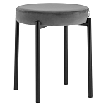 Табурет с мягким круглым сиденьем RIO Grey варинант исполнения - 1 | Loft Concept в Москве