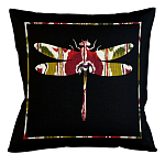 Подушка декоративная стрекоза цветной узор Ikat Pattern варинант исполнения - 1 | Loft Concept в Москве